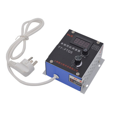 YY-FTQS 220V Single-phase Motor Speed Controller Temperature Adjustment and Dimming Thyristor Electronic Voltage Regulator Stepless Speed Governor