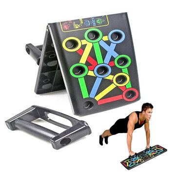 14 in 1 Foldable Muscle Board Home Workout Push Up Board Gym Equipment Press Up