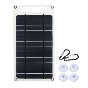 10W 6V 1500mA Monocrystalline Solar Panel USB Mobile Phone Photovoltaic Charging Power...