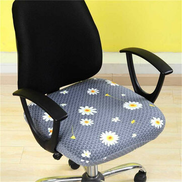 1 Pc Elastic Office Chair Seat Cover Computer Rotating Protector Stretch Armchair Slipcover Home Furniture Decoration Banggood Com - Office Computer Chair Seat Cover