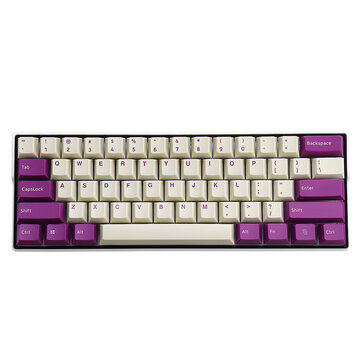 MechZone 108 Keys Milk Purple Keycap Set OEM Profile PBT Keycaps for 61 or 68 or 87 or 104 or 108 Keys Mechanical Keyboards