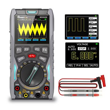 2023NEW MUSTOOL MDS9208 3In1 Oscilloscope Multimeter Signal Generator 12MHz 50Msps Portable High Storage Capacity Low Power Consumption