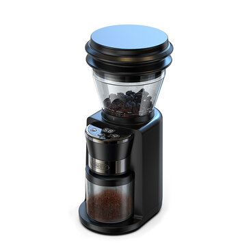 [EU/AE Direct] HiBREW G3 Automatic Burr Mill Coffee Grinder with 34 Gears for Espresso Turkish Coffee Pour Over Visual Bean Storage