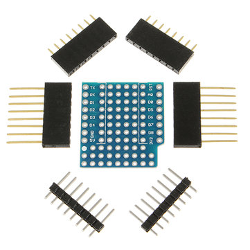 3Pcs WeMos® ProtoBoard Shield For WeMos D1 Mini Double Sided Perf Board Compatible