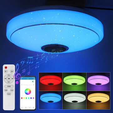 30cm 36W RGBW LED Ceiling Lamp with Remote Control,bluetooth Speaker, APP Control Night Lamp for Bedroom Home Party Decorative Lamps 220V