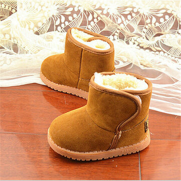Child Girl Boy Thicken Warm Baby Classic Snow Boots Children Plush Fur Winter Shoes