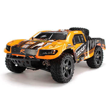 $71 for Remo 1621 1/16 2.4G 4WD Brushed Rc Car Off-road Short Course Truck Orange Color