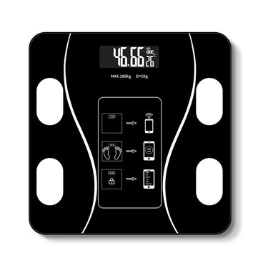 KALOAD Smart Wireless Body Fat Scale USB+Solar Charing BMI Scales Digital Scale For Body Weight With APP Analyzer