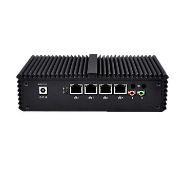 QOTOM Mini Pc Core I5-5200U 4GB+64GB/8GB+128GB 4 Gigabit Ethernet Machine Micro Industrial Q355G4 Multi-network Port - 4GB+64GB