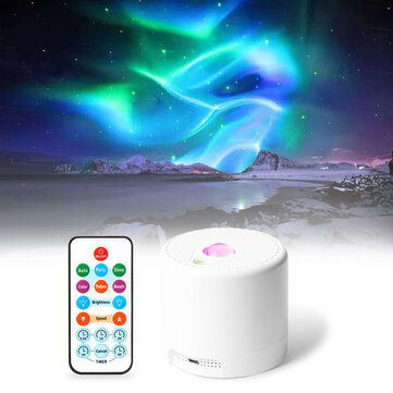 RGB LED Aurora Star Sky Projection Lamp Sync With Music Remote Control Timed Sleep Function