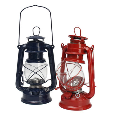 Vintage Oil Lantern Kerosene Paraffin Hurricane Lamp Bronze Camping Light U 