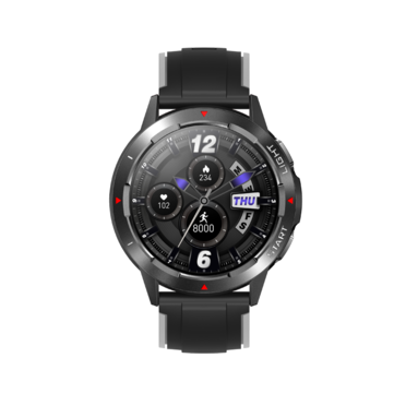NY28 1.3 inch 360*360px HD Screen GPS Positioning Barometer Altimeter Compass Function 24h Heart Rate SpO2 Monitor IP68 Waterproof Outdoor Sport Smart Watch