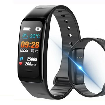 6 Colors Rectangle Dial Heart Rate Blood Pressure Step Monitoring Waterproof Sports Multifunction Digital Smart Watches