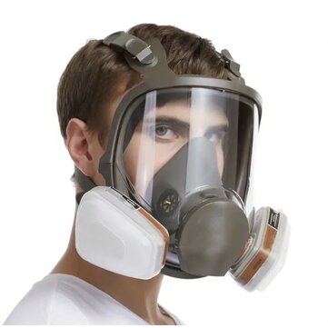 6800 Anti-Fog Full Face Respirator Gas Mask Industrial Painting Spraying Respirator Safety Work Filter Organic Gas Vapour Protection