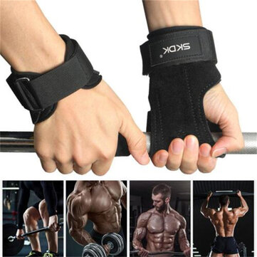 SKDK Fitness Gloves Protective Hand Gear Anti-slip Wear-resistant Wrist Protection Hard Pull Grip Strength Ehanced for Outdoors Gym Workout