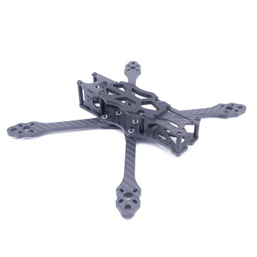 STEELE 5 220mm Wheelbase 5mm Arm Thickness Carbon Fiber X Type 5 Inch Freestyle Frame Kit Support Caddx Vista HD System for RC Drone FPV Racing