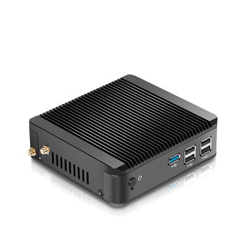 XCY X30 Mini PC Computer Intel Celeron N4405U Barebone Quad Core Win 10 Desktops Office HTPC VGA HDMI WIFI Gigabit LAN 5xUSB
