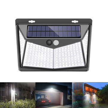 1 2 4x 208 Led Solar Power Pir Motion, Best Outdoor Wall Light With Pir