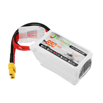 XF Power 11.1V 850mAh 3S 70C Lipo Battery XT30 Plug