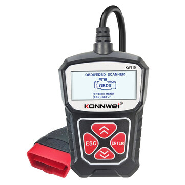 KONNWEI KW310 OBD2 Car Diagnostic Scanner EOBD Scan Tool DTC Engine Code Reader Voltage Test Built in Speaker
