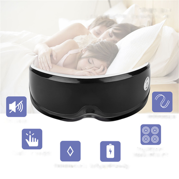 Wireless Rechargeable Eye Massager Magnets Acupoints Massage Vibrate Eye Care Fatigue Stress Relief Goggles Improve Eyesight