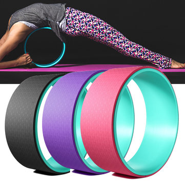 33x13cm TPE Muslce Relaxion Yoga Ring Abdominal Wheel Roller Backward Bend Fitness Yoga Circle