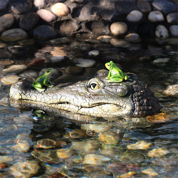 $9.99 for Floating Crocodile Head Water Decoy Garden Pond Art Decorations