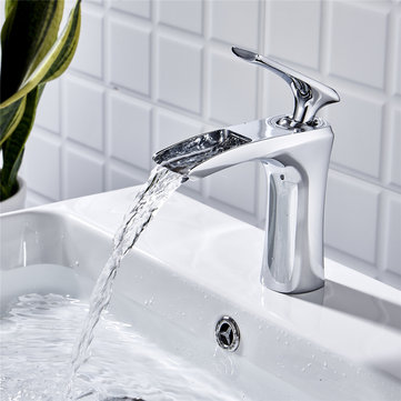 Waterfall Tap Bathroom Basin Sink, Bathroom Water Faucet