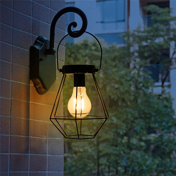 LED Solar Power Hanging Light Retro Lantern Outdoor Garden Yard Decoration Lamp 