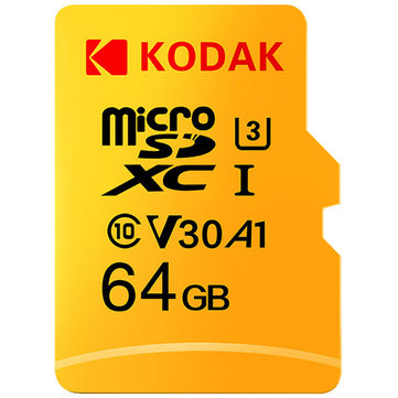 KODAK Micro SD Memory TF Flash Card 64GB 128GB U3 A1 V30 Micro SDHC Card SDXC Card for Video and Mobile Storage