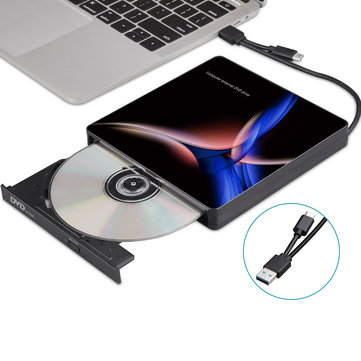 USB-C External Optical Drive USB 3.0 Type-C CD/DVD Player DVD Burner for PC Laptop Windows