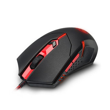 Redragon M601 6 Keys 2000 DPI USB Wired Optical Mouse Red Backlight with Weights Gaming Mouse