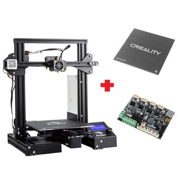 Creality 3D® Customized Version Ender-3X Pro / Ender-3Xs Pro Prusa I3 3D Printer 220x220x250mm Printing Size With Magnetic Removable Sticker/Glass Plate Platform/V1.1.5 Super Silent Mainboard