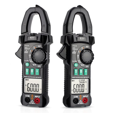 FUYI FY219 Double Display ACDC True RMS Digital Clamp Meter Portable Multimeter Voltage Current Meter Inrush Current V.F.C Frequency Conversion Low Impedance Voltage Measurement