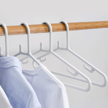 QUANGE 10PCS Cloth Hanger Clothing Organizer Non-Slip Drying Rack Multifunction U-Hook Fixed Holder