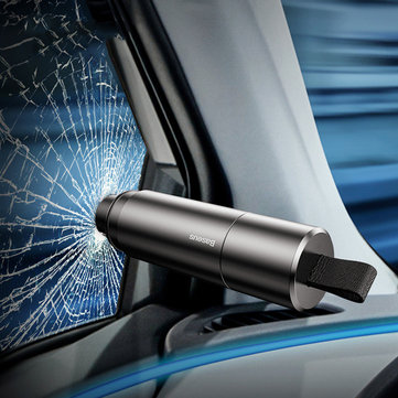 $8.99 for Baseus Mini Car Window Glass Breaker Seat Belt Cutter Safety Hammer Life-Saving Escape Hammer Cutting Interior Accessories