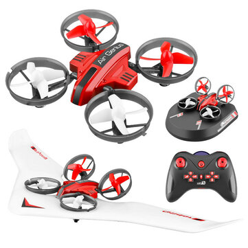 $28.99 for L6082 DIY All in One Air Genius Drone 3-Mode With Fixed Wing Glider RC Quadcopter RTF