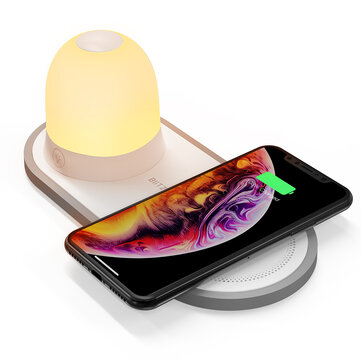 [QI Charge] BlitzWolf® BW-LT26 LED Night Light with 10W Qi Wireless Charger Type-C Charging Magnetic Detachable Lamp