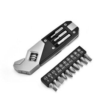 HUOHOU Stainless Steel Adjustable Wrench Folding Allen Wrench
