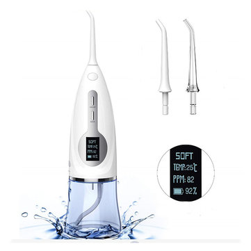 [Global Enhance Version] Xiaowei W3 Portable Smart 3 Modes Electric Oral Irrigator Wireless Waterproof USB Charging Water Flosser with OLED Display