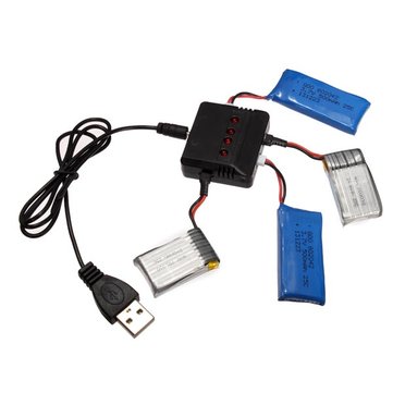 4 In 1 X4 Battery Charger For Eachine H8 Hubsan X4 WLtoys UDI JXD Syma Quadcopter