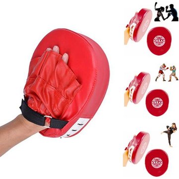 1/2Pcs Boxing Mitt Focus Punch Pad Training Kick Target Glove MMA Karate Muay UK 